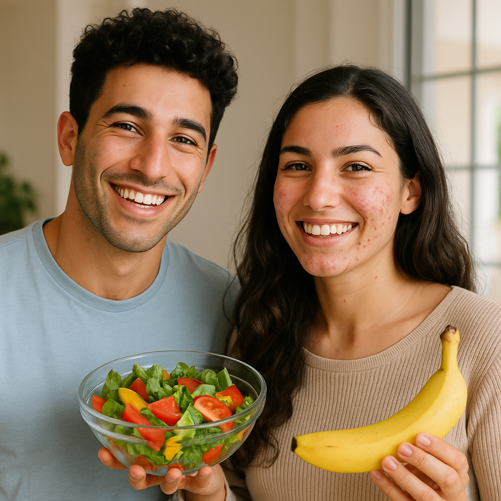 הקשר בין תזונה לאקנה – ומה אפשר לעשות כדי להפחית פצעים בפנים\